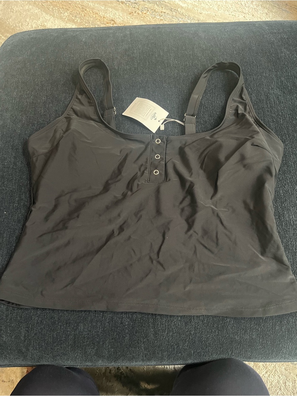 Black Women's Tank Top swim top